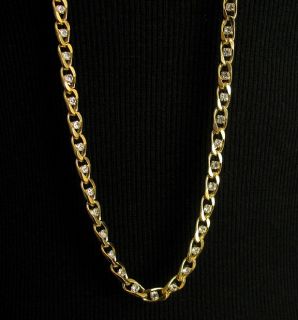 Rachel Leigh Swarovski Crystal Gold Chain Necklace $300