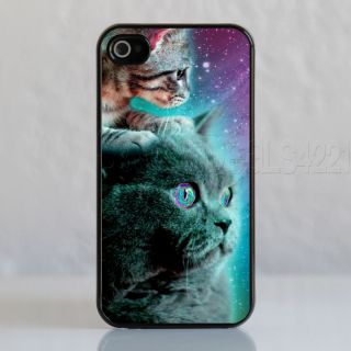  4S Stellar Nebula Show Cats Case Cover Protector Kittens