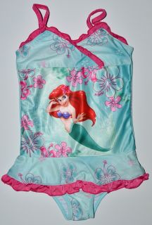  Disney Princess Little Mermaid Ariel Swim Suit Coverup Set s 6