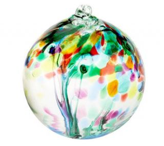 Kitras Art Glass 6 Tree of Enchantment Ornament Ball   C28623