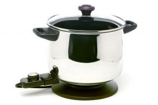 cooksessentials Stainless Steel 8 Qt. Non Stick Electric Pot