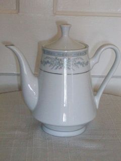 Crown Ming Fine China Diana Jian Shiang Pitcher Teapot with lid Silver