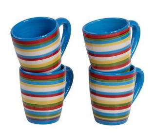 Tabletops Lifestyles StripeAllen Mug   S/4 —