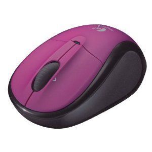 Logitech V220 Cordless Optical Mouse for Notebooks (Plum Purple) 910