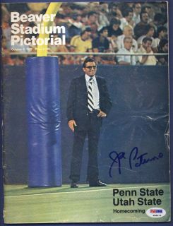 Joe Paterno Signed Autographed Penn State 1977 Program PSA/DNA