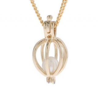 The Wish Pearl Goldtone Cultured Pearl Pendant with 18 Chain   J38198