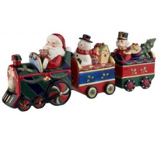 Piece Santa & Friends Ceramic Train —