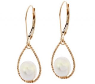 EternaGold Cultured Pearl Teardrop Dangle Earrings, 14K   J268585