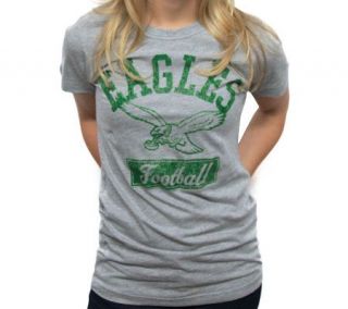 NFL Eagles Womens Vintage Short Sleeve Crew T Shirt —
