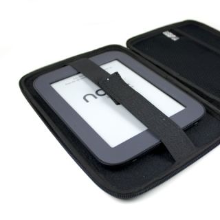 Black Nylon Wrapped EVA Case for eBook Readers and 7 Tablets
