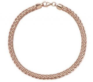 Polished Wheat Chain Bracelet, 14K Gold 3.1g   J264943