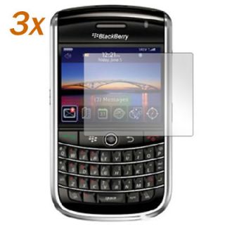 3X Crystal Clear Screen Protector Accessory and Cloth for Blackberry