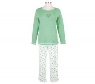 Quacker Factory Amore 2 piece Pajama Set —