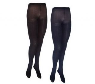 Breezies Illusionista Set of 2 MicrolushTights w/UltimAir —