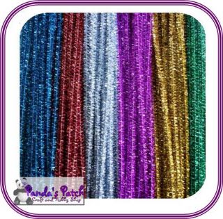 Tinsel Craft Stems Pipe Cleaners 12 30cm 25 50 100pk