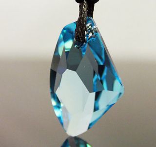 Blue Diamond Genuine Swarovski Crystal Necklace Chain