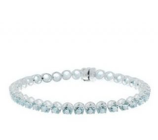 Sterling Gemstone 8 Tennis Bracelet with Magnetic Clasp —