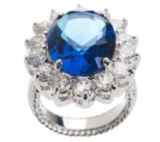Kenneth Jay Lanes Princess Simulated Sapphire Ring   J159017