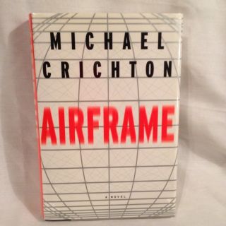 Signed Book by Michael Crichton Airframe