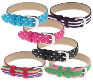 Ecclissi Set of 6 Changeable Ribbon Straps —
