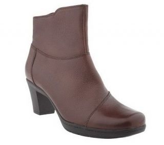 Clarks Bendables Mirabelle Ivy Leather Zip Ankle Boots   A204009