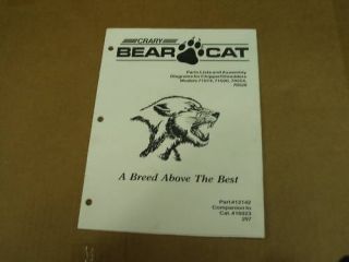 Crary Bear Cat Chipper Shredder Parts List