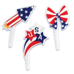 24 Patriotic Cupcake Topper Picks July 4th USA Firework