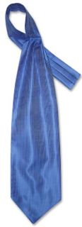 Antonio Ricci ASCOT Solid ROYAL BLUE Color Cravat Mens Neck Tie