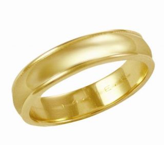 EternaGold 5mm Yellow Gold Silk Fit Wedding Band Ring, 14K   J106279