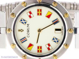Corum Clipper Cup Steel Gold Mens Watch Shipped from London UK Contact