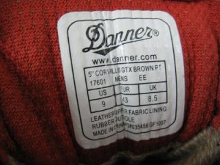 175 Danner Corvallis Gore Tex Leather Safety Toe Work Boots Mens 9 EE