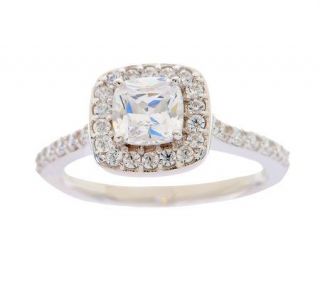 Epiphany Diamonique 1.40 ct tw Halo Solitaire Ring   J269200