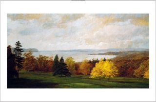 Jasper Cropsey View of The Hudson Near Hastings Print