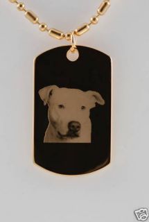 Custom Engraved Photo Pendant Necklace Jewelry Dog Tag