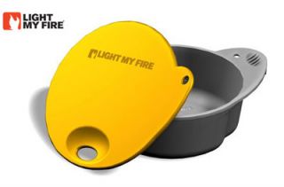 Light My Fire Spill Free Cup Bowl Lid Yellow w Measures