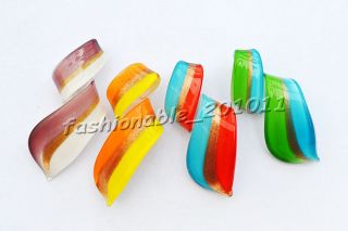  99 Gold Sand Colorful Murano Glass Pendants Fit Necklaces