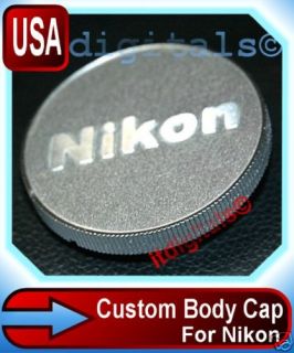 For Nikon Custom Made Metal Body Cap SLR DSLR AF MF New