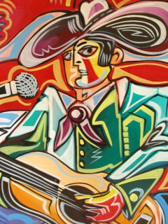 78  COUNTRY BAND_____ORIGINAL oil painting by IOV 