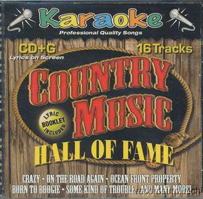 Country Music Hall of Fame Karaoke CD G 16 Songs Alabama Patsy Cline