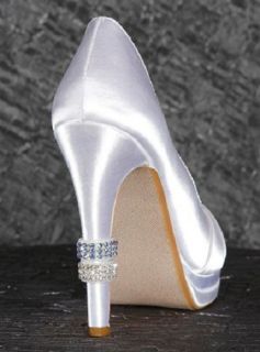 Crystal Heel Rings 2 Blue 2 Rhinestone David Tutera Bridal Wedding