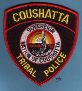 coushatta louisianna tribal police patch unused 4 1 2 to to bottom