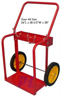 Mid Welding MIG Oxy Oxygen Acetylene Cylinder Tank Cart Dolly Free