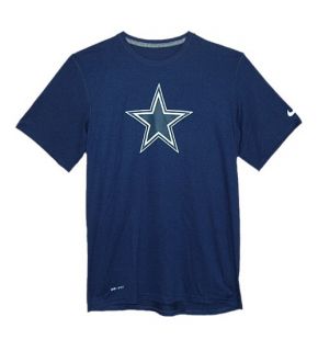 Dallas Cowboys Nike Legend Authentic Logo Navy Dri Fit T Shirt Tee