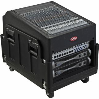  R1406 Mighty Gigrig Rolling DJ Mixer Rack System with Casters