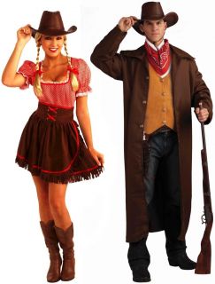 Cowgirl Cutie Dress Gun Fighter Cowboy Adult Couples Set Standard