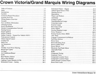 2002 Crown Victoria Grand Marquis Factory Wiring Diagrams Book Printed