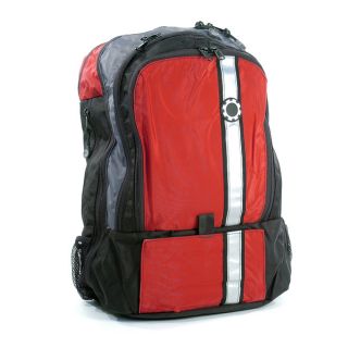 DadGear Retro Red with Stripe Diaper Backpack
