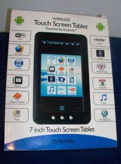 Craig CMP738B Wireless 7 Touch Screen Android Tablet E Reader WiFi