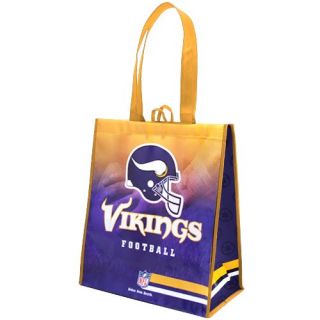 Minnesota Vikings Gold Purple Fade Reusable Tote Bag