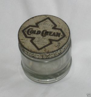 Daggett Cold Cream Jar Tin Embossed Lid Vintage
